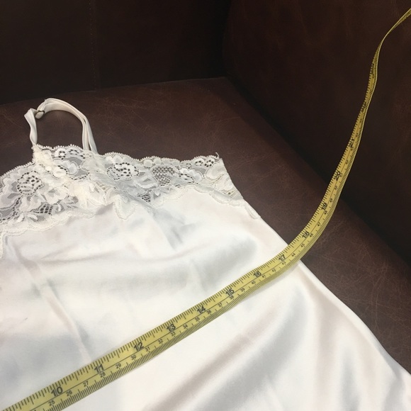 Ralph Lauren Ivory Satin Lace-Trimmed Chemise NWOT - Picture 7 of 8